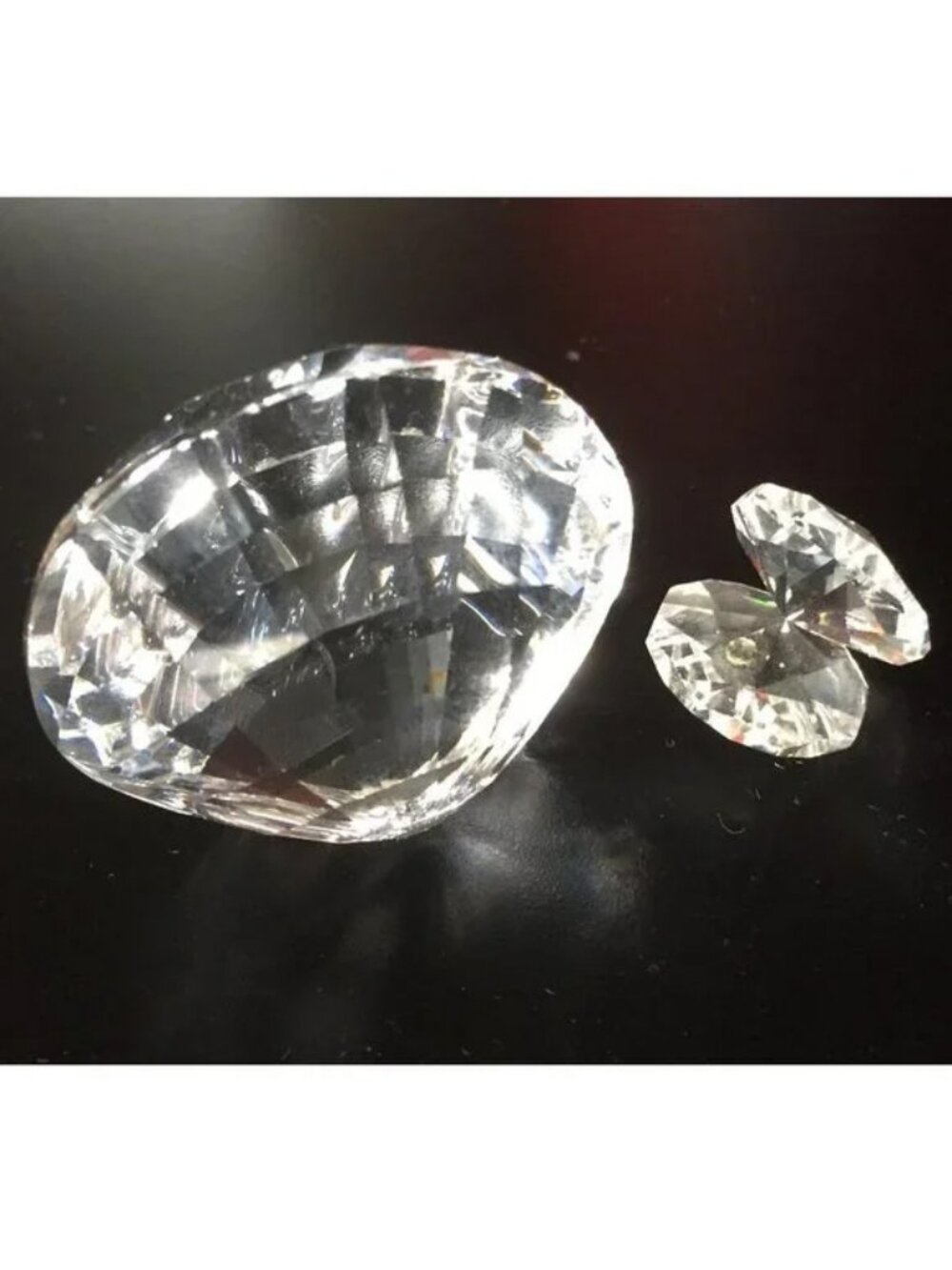 Authentic Swarovski 🦢 Swan Signed Crystal Scallop Shell &  A Bonus mini Clam